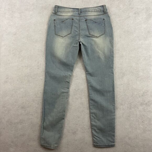 Bebe Skinny Jeans Womens Size 30 Blue Mid Rise Stretch Light Wash Denim NEW - Picture 4 of 14